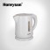 white plastic electric kettle