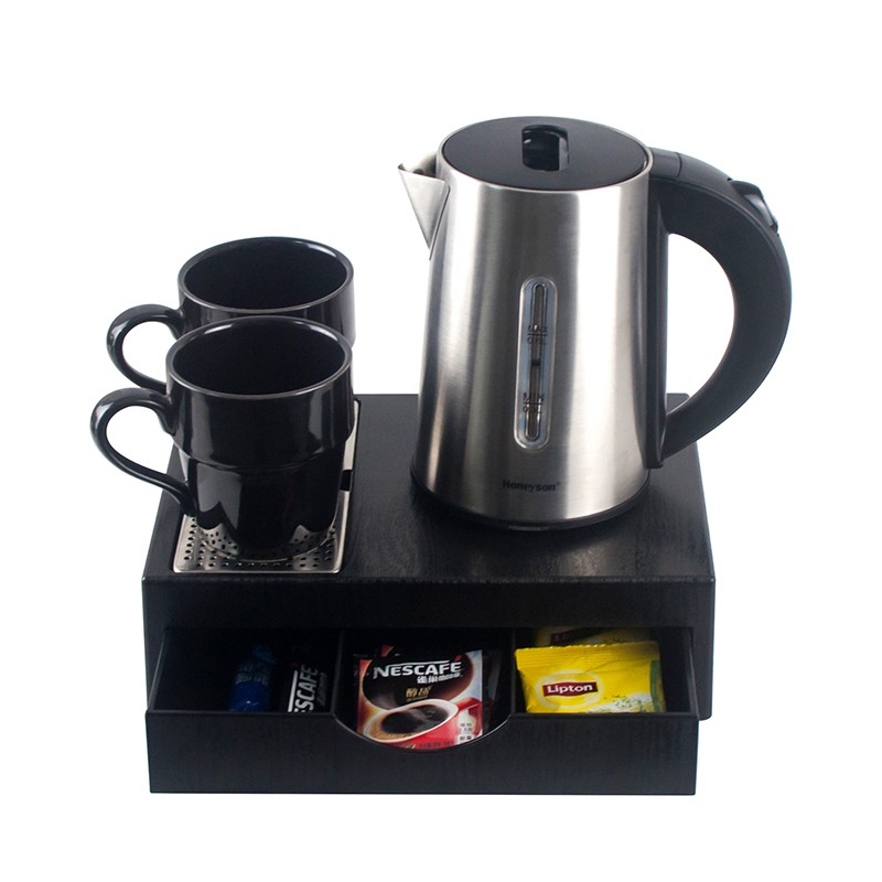 Tea Maker Set - Kettle, Filter, Tray 3 Pc- Dual Electric Kettles